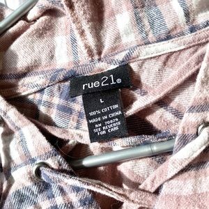 Rue21 Sweaters - Flannel Hoodie/shirt Rue21 Sweaters - Flannel Hoodie/shirt